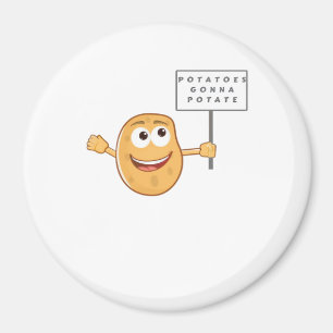 Kartoffeln Gonna Potat (Gemüsepotato Pun) Klasse Magnet