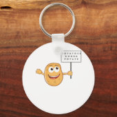 Kartoffeln Gonna Potat (Gemüsepotato Pun) Klasse Schlüsselanhänger (Vorderseite)