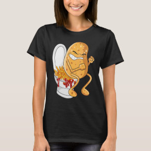 Kartoffeln Kackend Pommes frites, gefriergetrockne T-Shirt