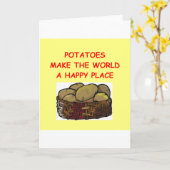 Kartoffeln Karte (Gelbe Blume)