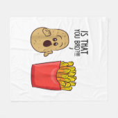 Kartoffeln Pommes frites ist, dass man sonnige Kar Fleecedecke (Vorderseite (Horizontal))