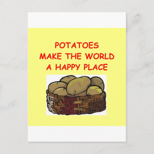 Kartoffeln Postkarte (Vorderseite)