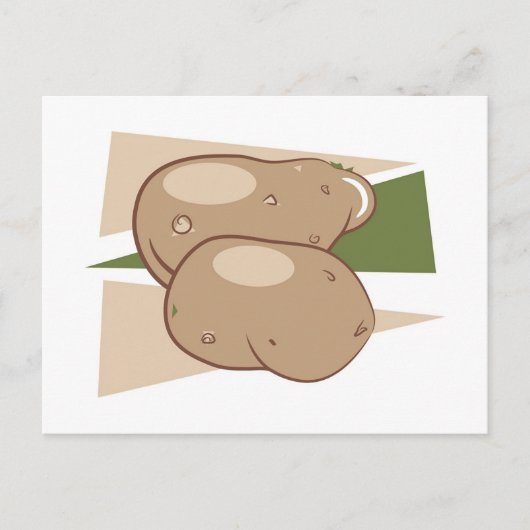 Kartoffeln Postkarte (Vorderseite)