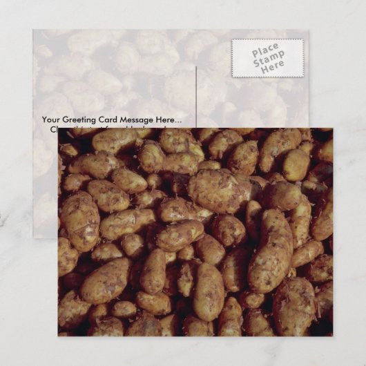 Kartoffeln Postkarte (Vorne/Hinten)