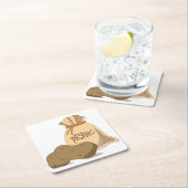 Kartoffeln Rechteckiger Pappuntersetzer (Vor Ort)