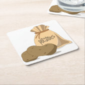 Kartoffeln Rechteckiger Pappuntersetzer (angewinkelt)