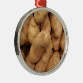 Kartoffeln Silbernes Ornament (Rechts)
