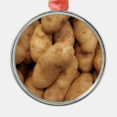 Kartoffeln Silbernes Ornament (Vorne)