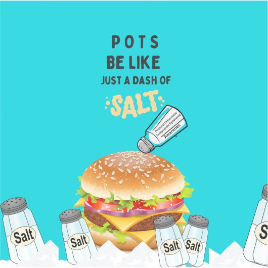 Kartoffeln sind wie ein Stück Salz Aufkleber (Vorderseite)