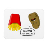 Kartoffeln und Pommes frites Magnet (Horizontal)