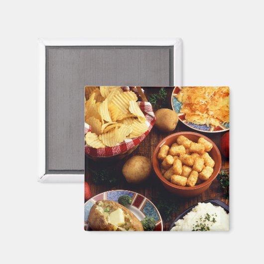 Kartoffelnahrung Magnet (Vorderseite/Rückseite)