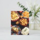 Kartoffelnahrung Postkarte (Stehend Vorderseite)