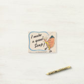 Kartoffelpete macht eine gute Suppe Post-it Klebezettel (Auf Schreibtisch)