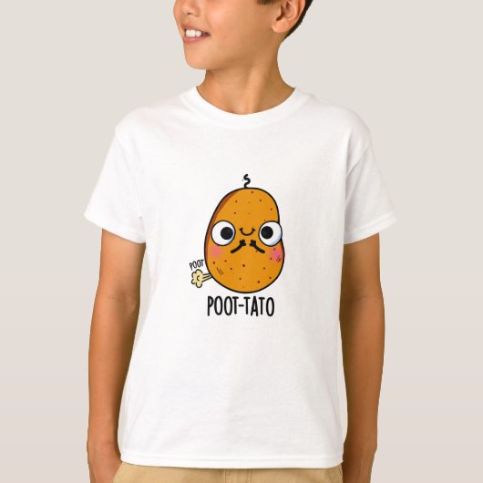 Kartoffelpüree Funny Farting Potato Pun T-Shirt (Vorderseite)