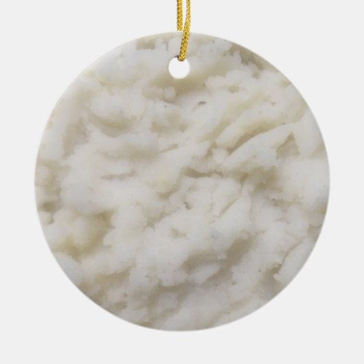 Kartoffelpüree Keramik Ornament (Vorne)