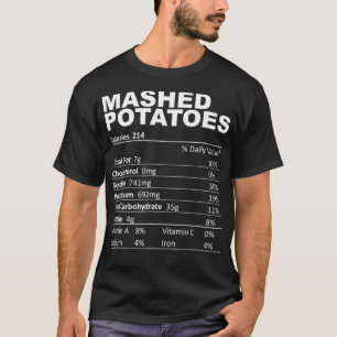 Kartoffelpüree Nährstoff Fakten Lustiger Essenlieb T-Shirt