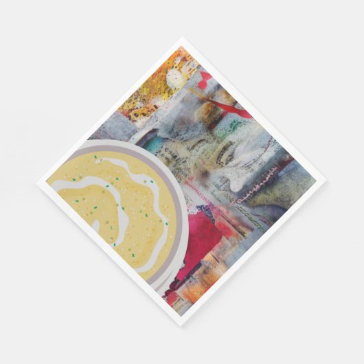 Kartoffelpüree Serviette (Ecke)