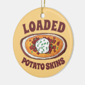 Kartoffelpüree Snack Food Appetizer Bacon Keramik Ornament (Links)