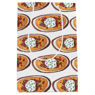 Kartoffelpüree Snack Food Appetizer Bacon Mittlere Geschenktüte
