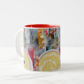 Kartoffelpüree Zweifarbige Tasse (Vorderseite Links)