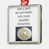 Kartoffelpürees Silbernes Ornament (Links)