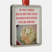 Kartoffelpürees Silbernes Ornament (Rechts)