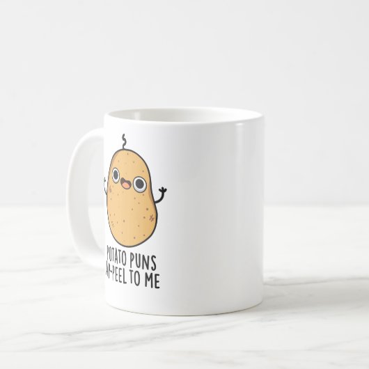 Kartoffelpüten A-peel für mich Funny Potato Pun Kaffeetasse (Vorderseite Links)