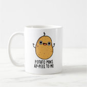 Kartoffelpüten A-peel für mich Funny Potato Pun Kaffeetasse (Links)