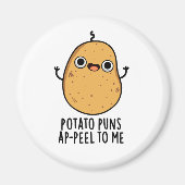 Kartoffelpüten A-peel für mich Funny Potato Pun Magnet (Vorne)