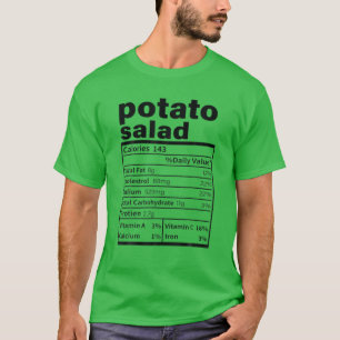 Kartoffelsalat Ernährung Fakten Witziger Erntedank T-Shirt