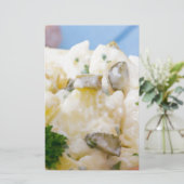 Kartoffelsalat mit Wurst und Senf Briefpapier (Stehend Vorderseite)