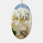 Kartoffelsalat mit Wurst und Senf Keramikornament (Rechts)