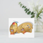 Kartoffelsalat - Mutterkuchen Postkarte (Stehend Vorderseite)