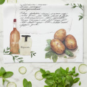 Kartoffelsalat | Rezpe Heirloom Teetücher Geschirrtuch (Gefaltet)