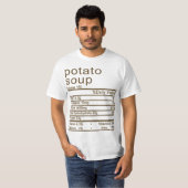 Kartoffelsuppe Nährwertkennzeichnung Fakten T-Shirt (Vorne ganz)