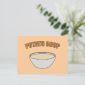 Kartoffelsuppe Postkarte (Stehend Vorderseite)