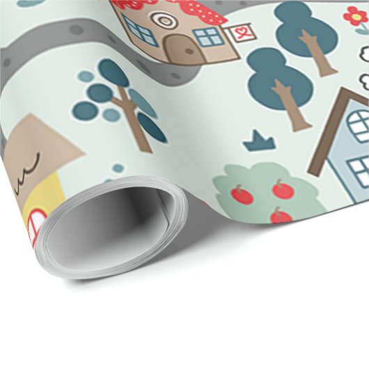 Kartografie Geschenkpapier (Rolleneckpunkt)