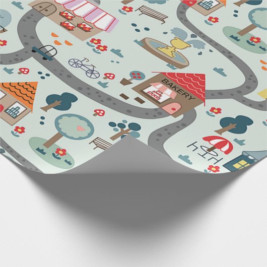 Kartografie Geschenkpapier (Ecke)