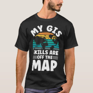 Kartografie Topographie Mapping Geographer T-Shirt