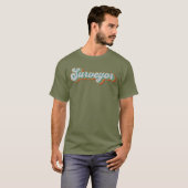 Kartograph in Retro-Farben T-Shirt (Vorne ganz)