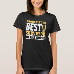 Kartograph Land Recorder Land Surveving Land S T-Shirt