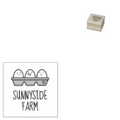 Karton 2 für frische landwirtschaftliche Eier Gummistempel (Stempel)