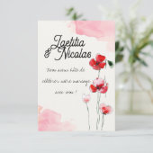 Karton Antwort "Klatschmohn" (Stehend Vorderseite)