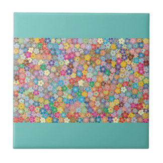 KARTON AUS FLORAL-KERAMIK FLIESE