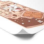 Karton aus Schokoladenmilch Poster (Ecke)