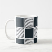 Karton Cool Schwarz/Weiß Navy Blau Kaffeetasse (Links)