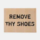 Karton "Entfernen Sie Ihre Schuhe" Spaß Cool einzi Fußmatte (Vorderseite)