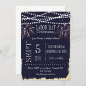 Karton-Feuerwerkskörper-Party Einladung (Vorne/Hinten)