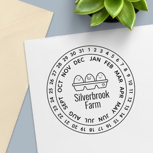 Karton für frische landwirtschaftliche Eier Permastempel