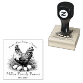 Karton für Vintage Hühnereier Gummistempel (Stempel)